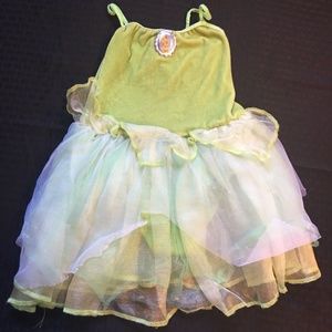 GIRLS' 4-6X DISNEY TINKERBELL GREEN COSTUME DRESS